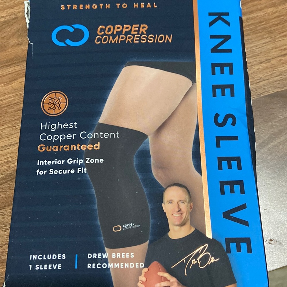 New copper compression knee sleeve